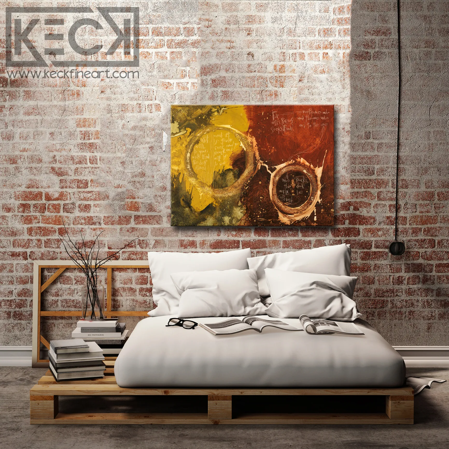 #050627<br> Matthew 7:7-8 <br> Canvas Art Print