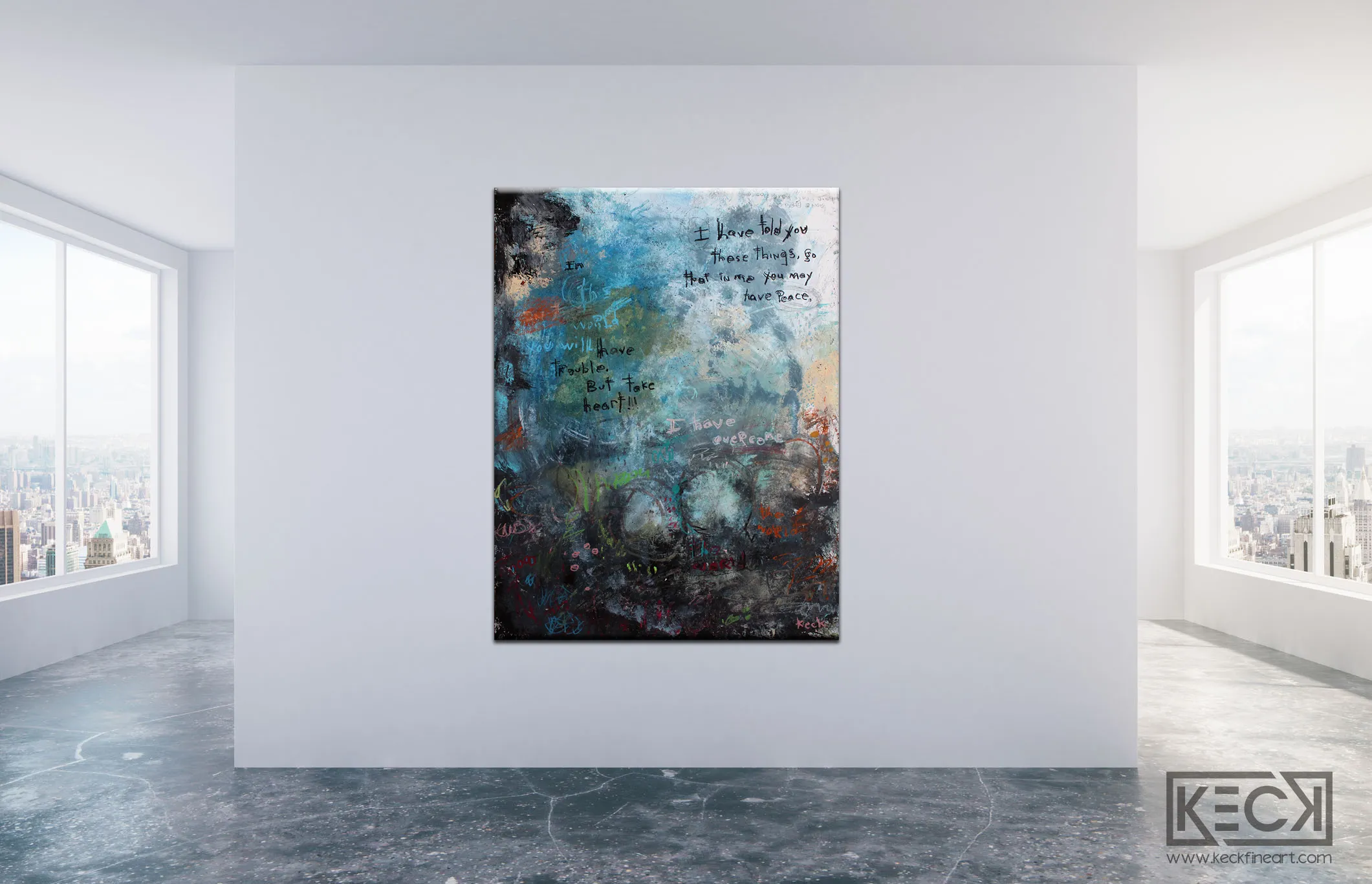 #111903<br> John 16:33 <br> Canvas Art Print
