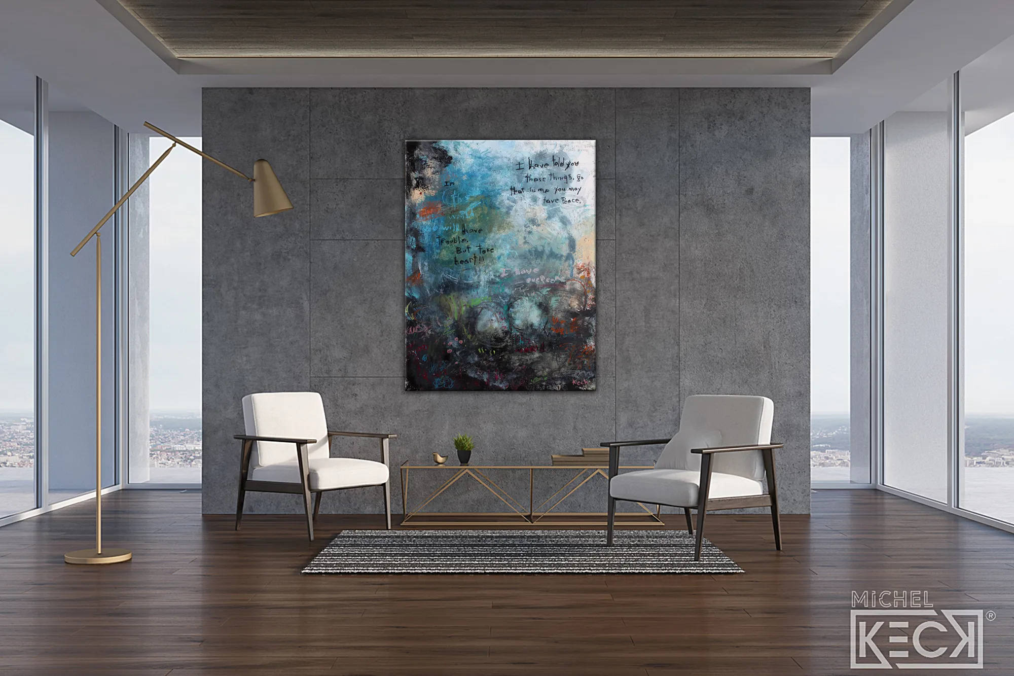 #111903<br> John 16:33 <br> Canvas Art Print