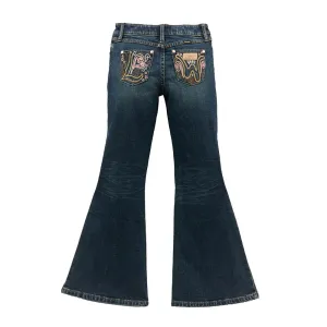 112368278 Wrangler X Lainey Wilson Girls Bell-Bottom Jean - Boho