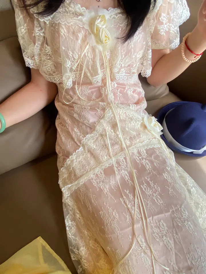 1920s Gatsby Style Lace Dress