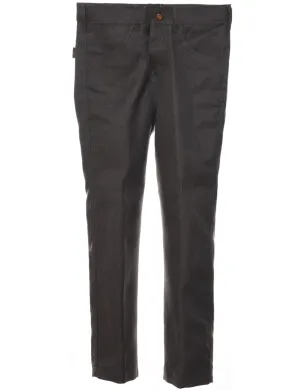 1970s Dark Grey Wrangler Trousers - W30 L27
