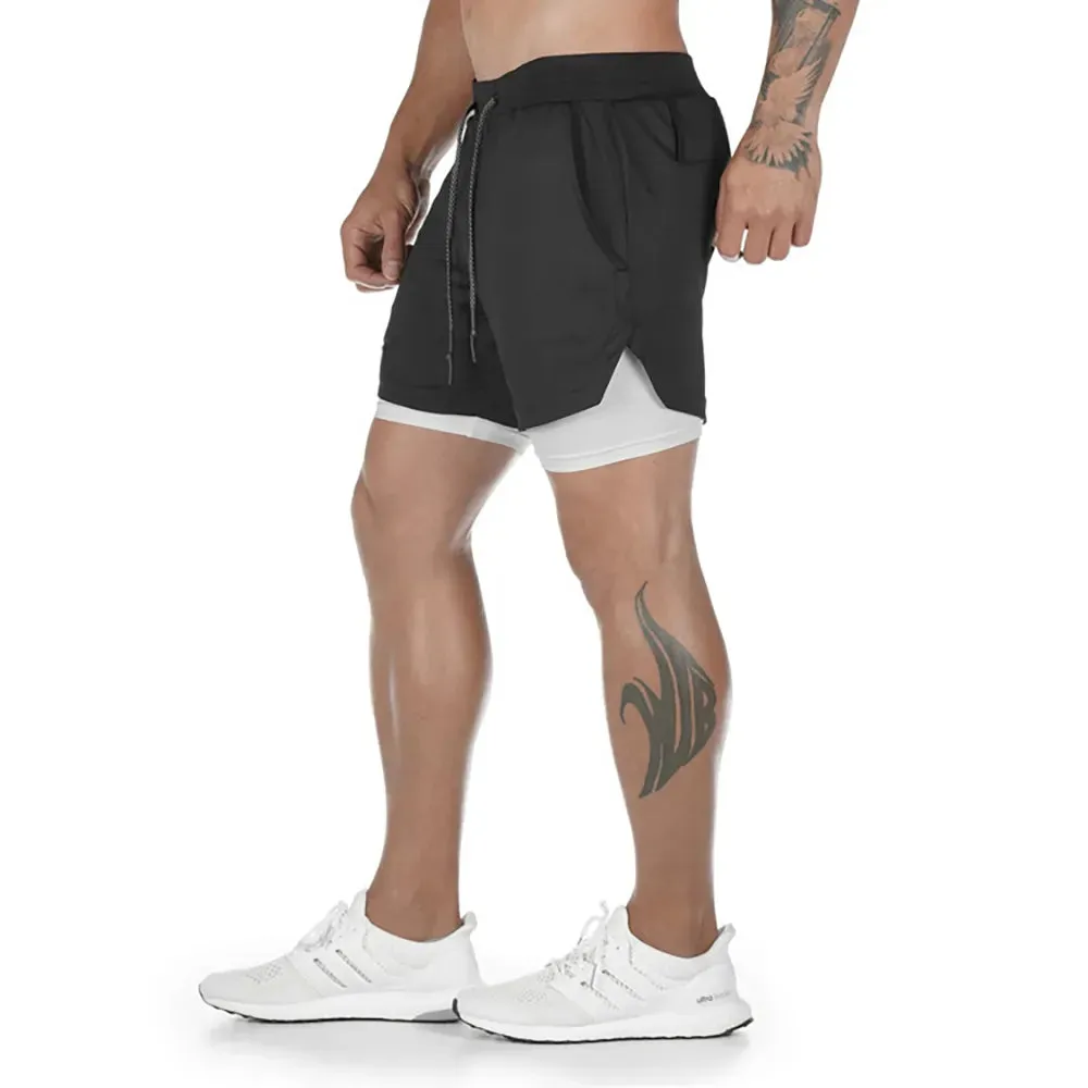 2-in-1 Men's Sportswear Shorts