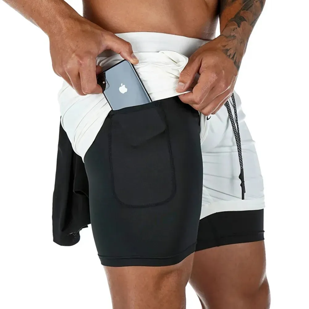 2-in-1 Men's Sportswear Shorts