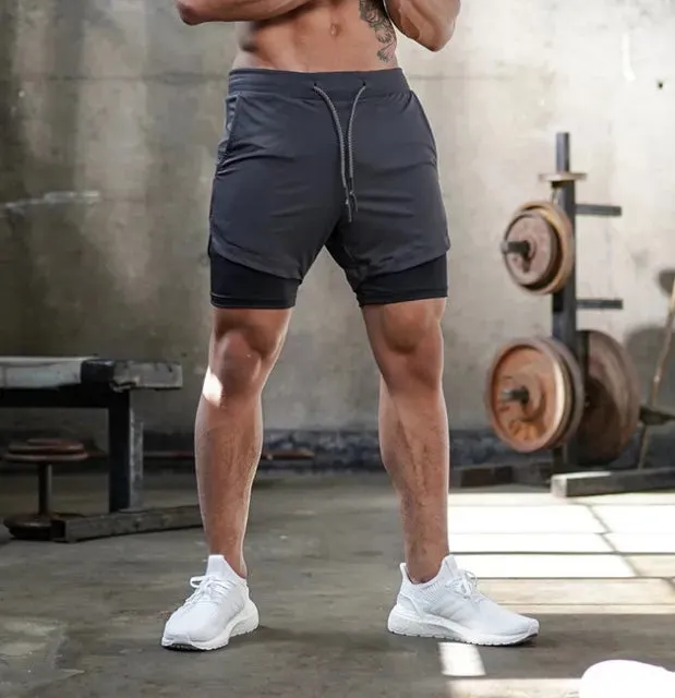2-in-1 Men's Sportswear Shorts