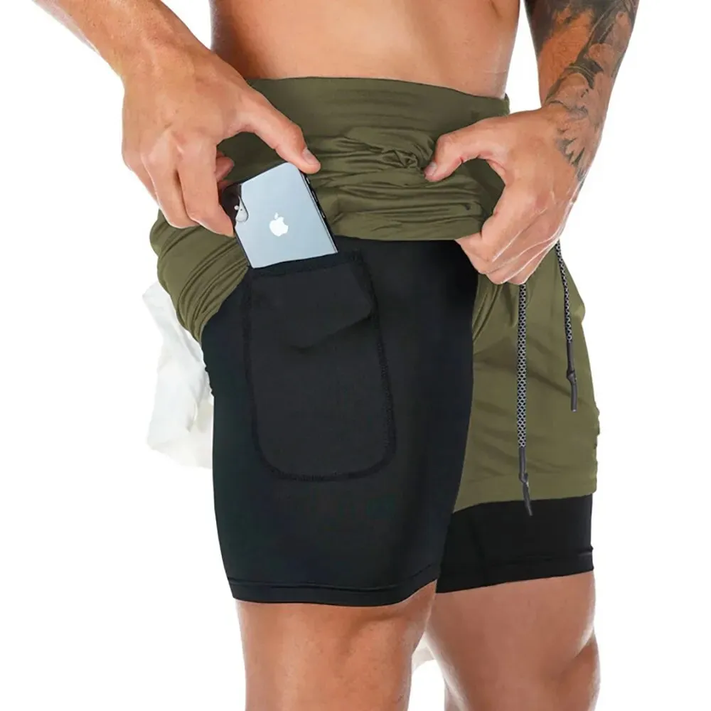 2-in-1 Men's Sportswear Shorts