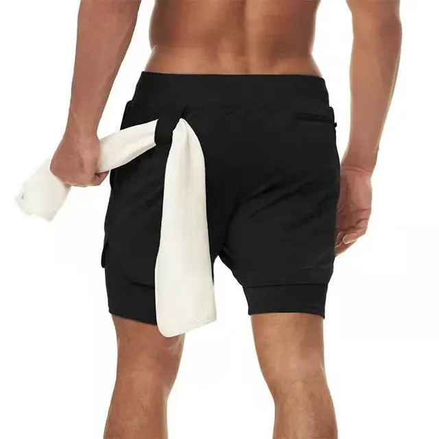 2-in-1 Men's Sportswear Shorts