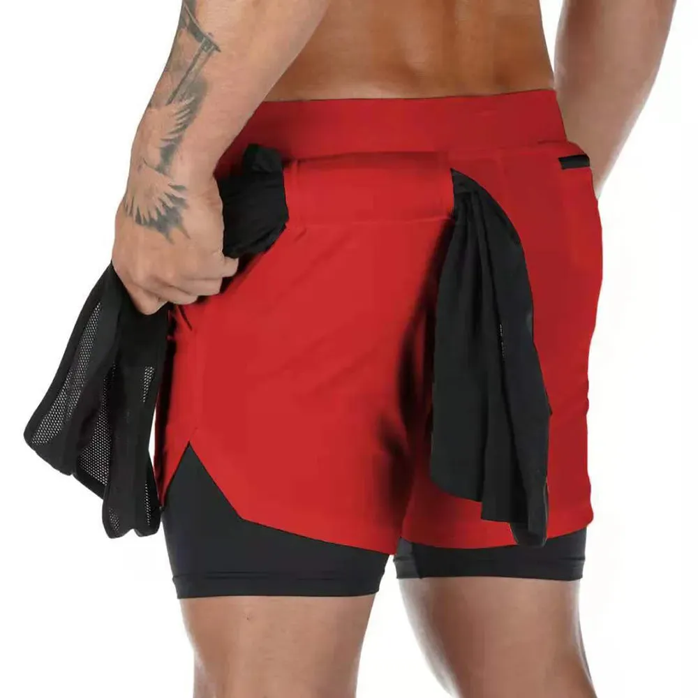 2-in-1 Men's Sportswear Shorts