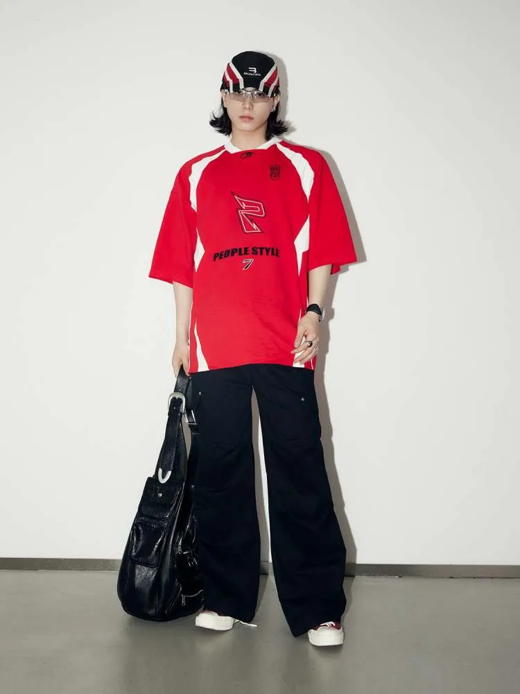 3D Multi Pocket Wide Cargo Pants【s0000006736】
