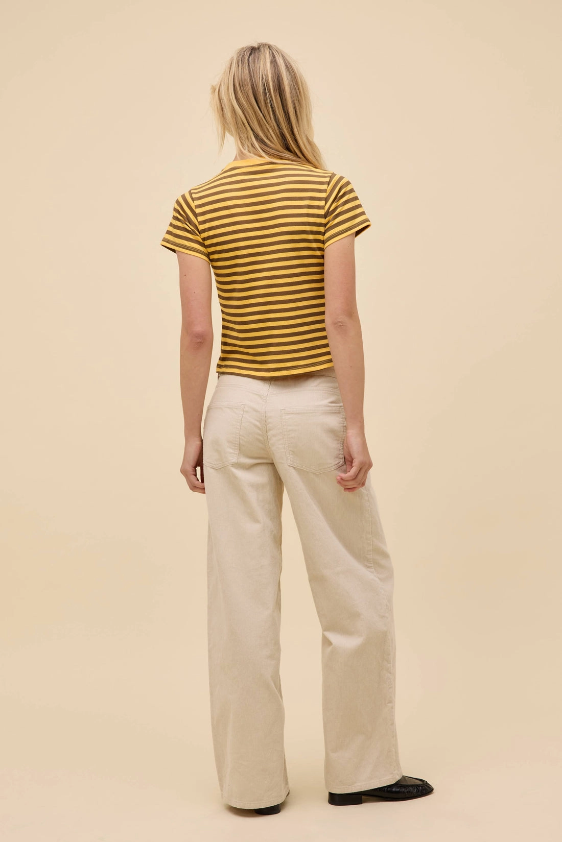 44 STRIPED VINTAGE TEE DurableDoubleLayeredHem