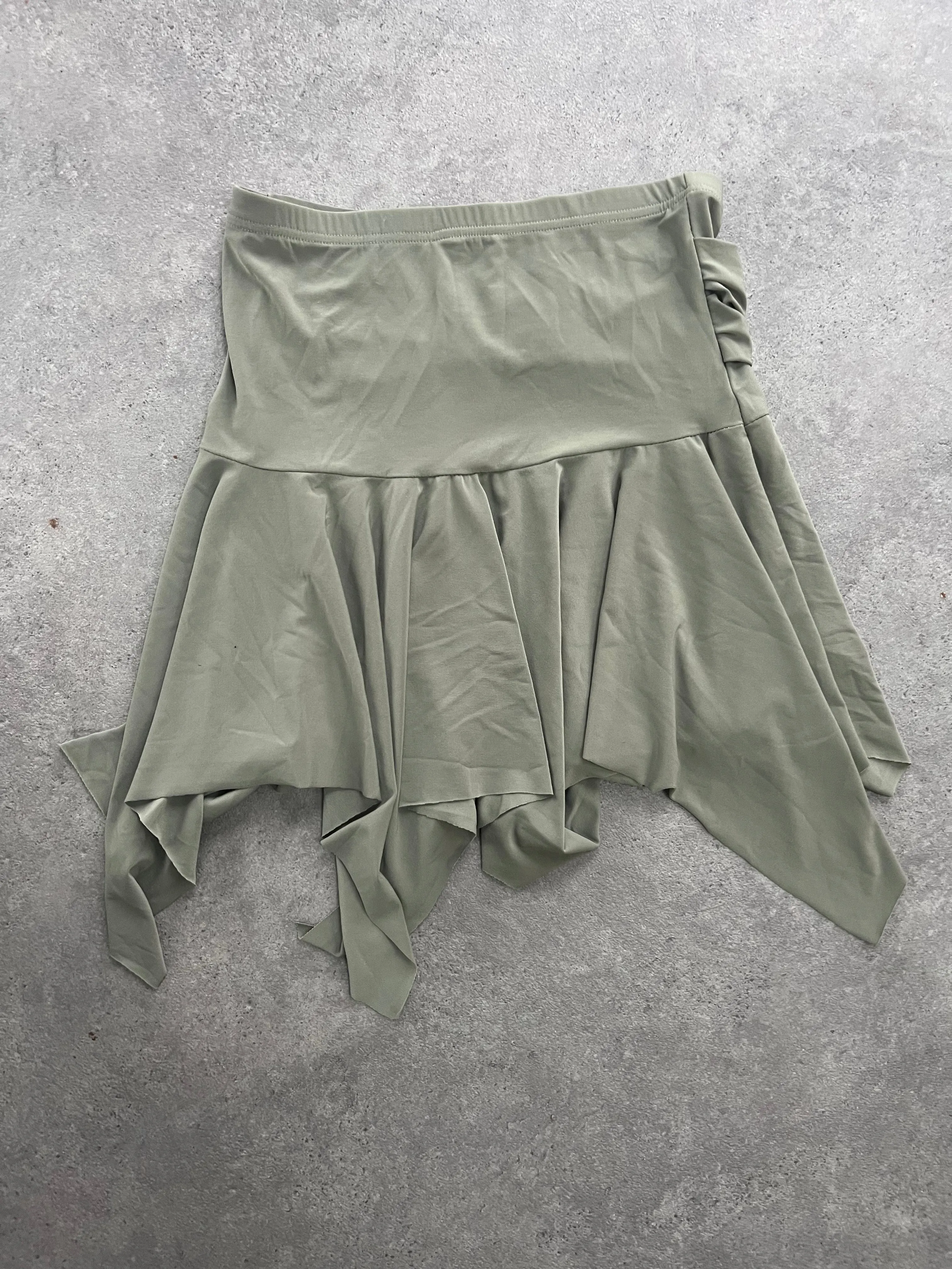 90s Belted Fairy Mini Skirt Khaki (S)