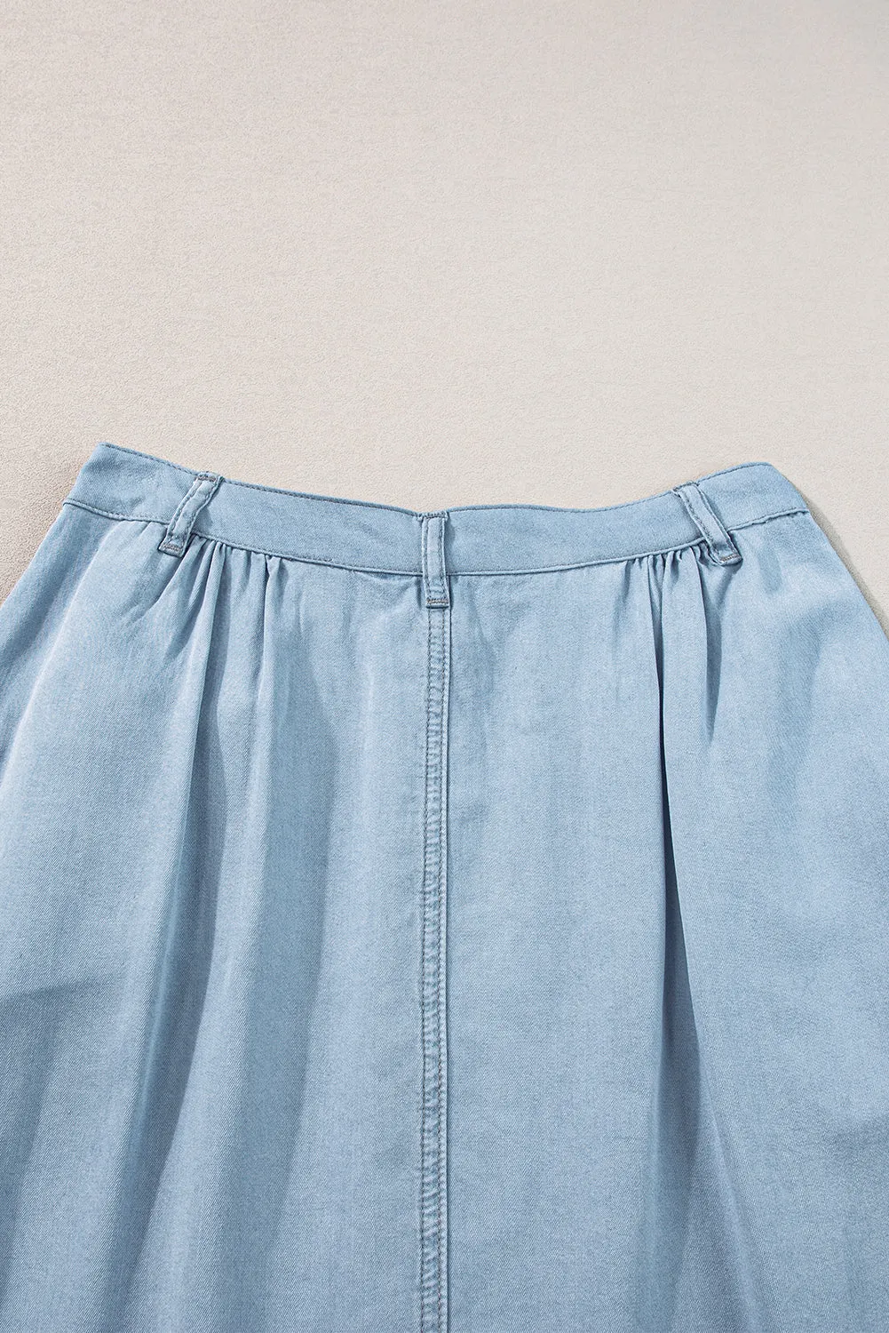 A-Line Cotton Blend Skirt