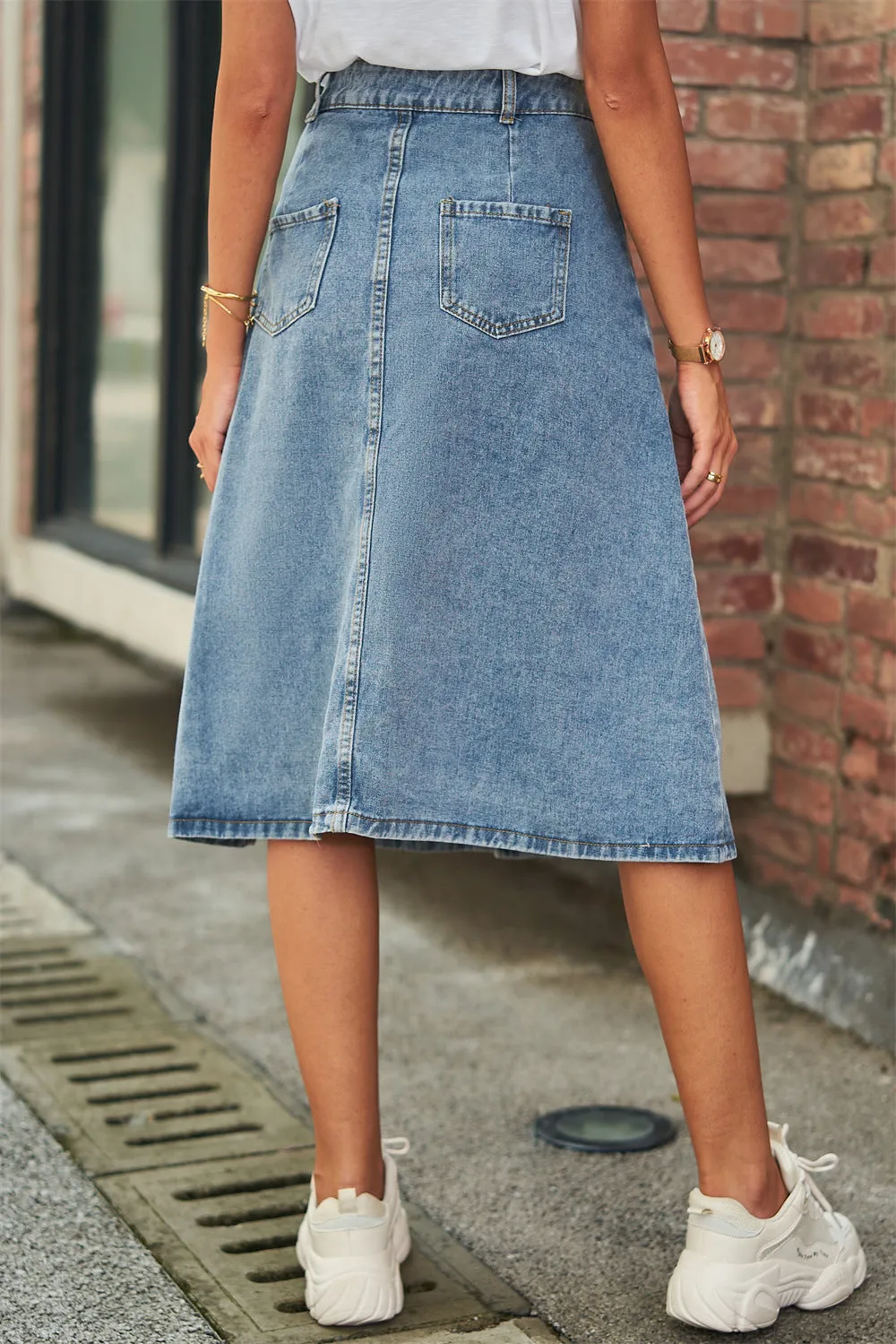 A-Line Denim Skirt
