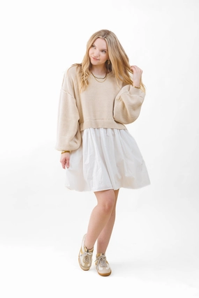 JOSIE MINI SWEATER DRESS Relaxed Design Timeless Waist Fit