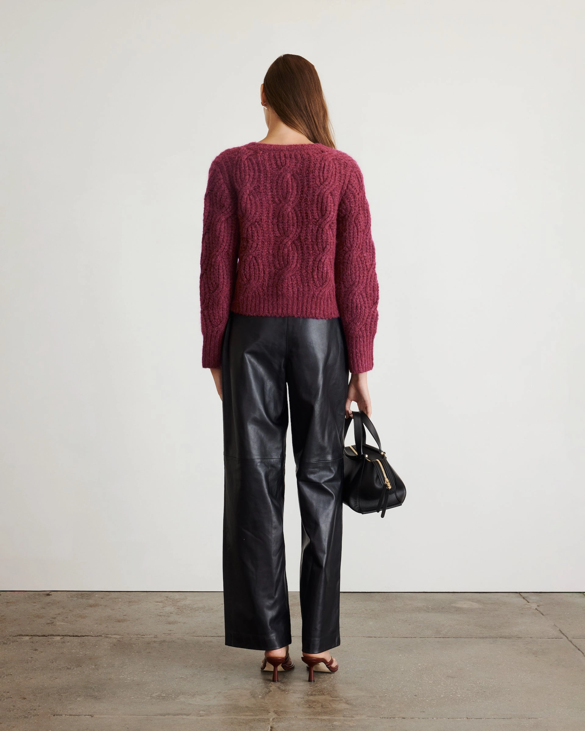 Low Profile Waistband Integration AntiStatic Weave Hale Cardigan
