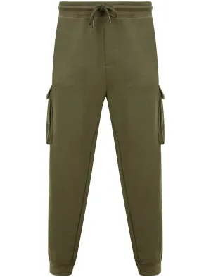 Addison Multi-Pocket Cargo Style Cuffed Joggers in Dusty Olive - Tokyo Laundry