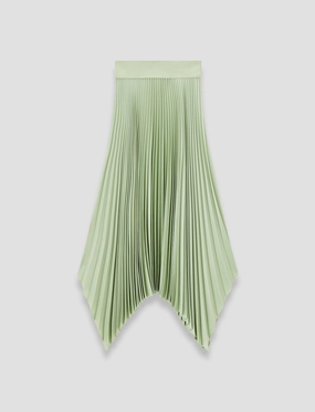 Ade Knit Weave Pliss?? Skirt light colors Fresh Texture