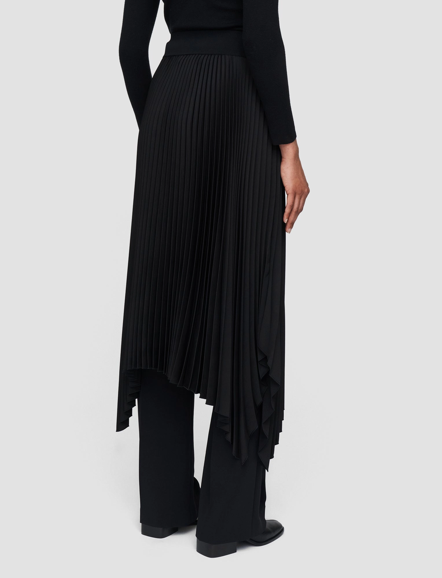 Collaboration Piece Polished Touch Ade Knit Weave Pliss?? Skirt