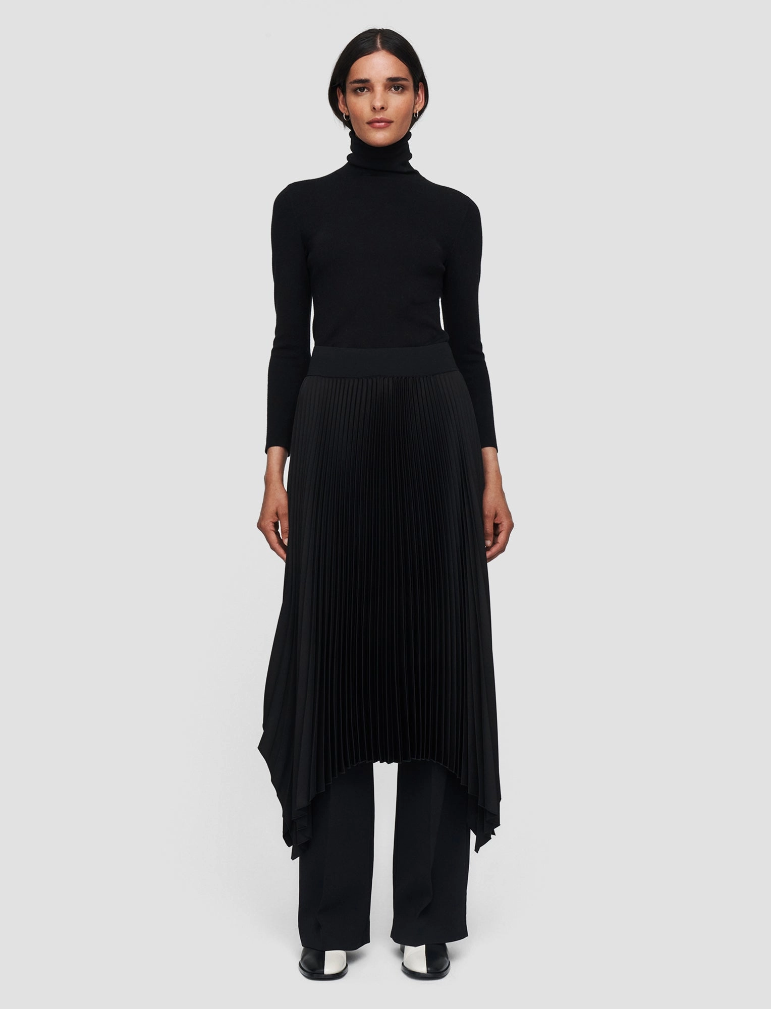 Ade Knit Weave Pliss?? Skirt Chic Fit Subtle Look