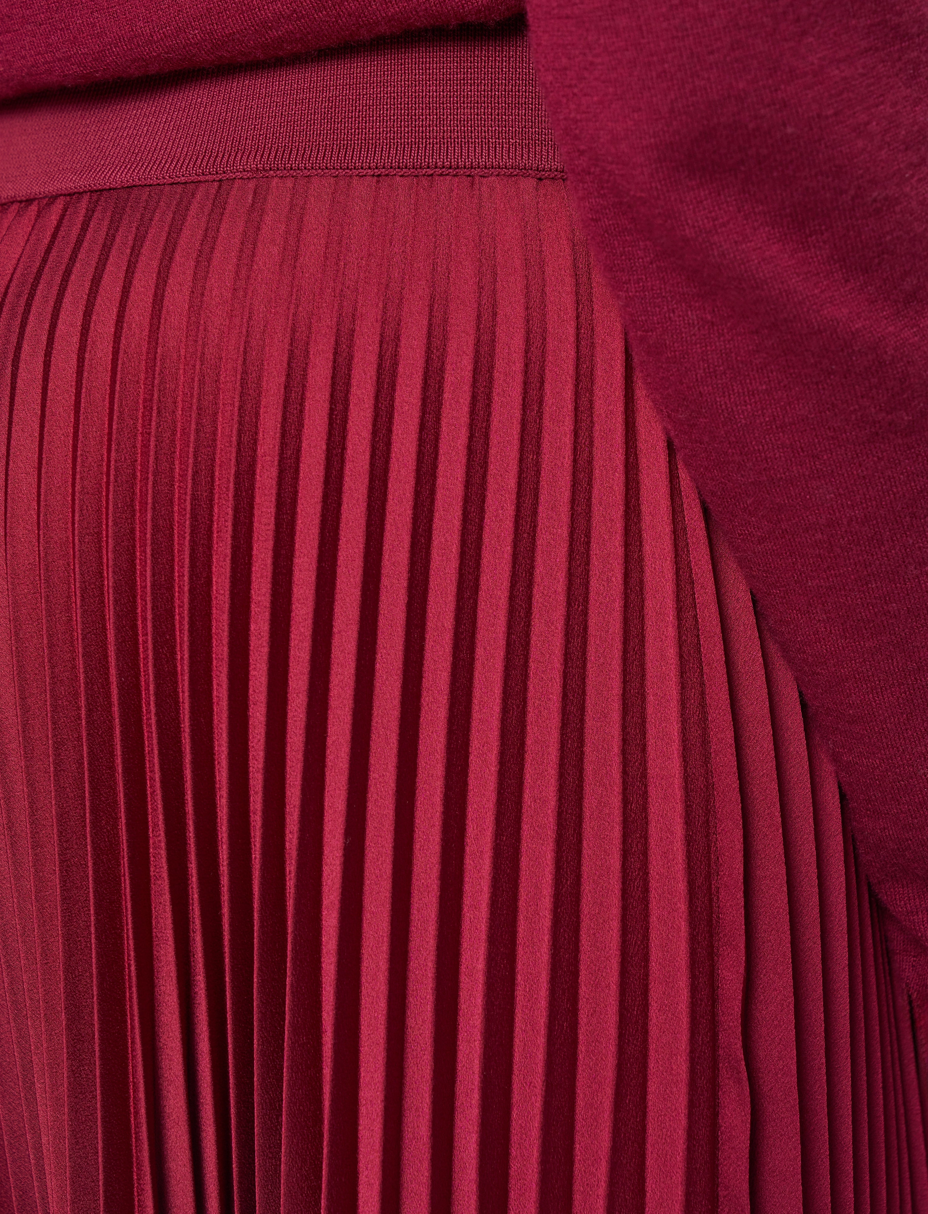 Ade Knit Weave Pliss?? Skirt Street Attire