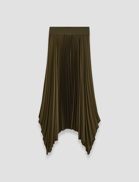 Elevated Casual Laidback Style Ade Knit Weave Pliss?? Skirt