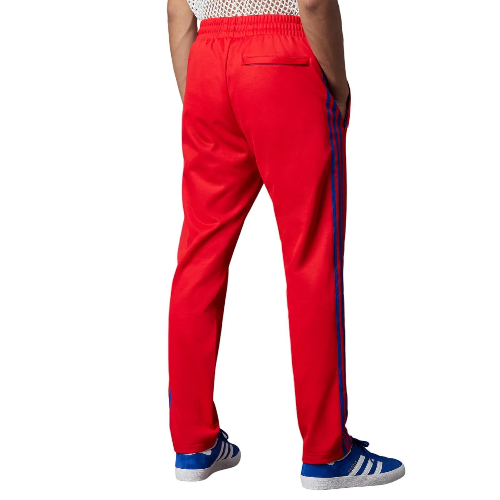 adidas Originals Adicolor 70s Striped Beckenbauer Pants - Scarlet