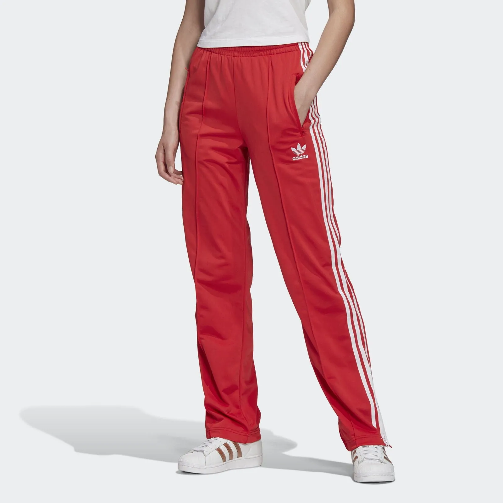 adidas Women's Firebird Tracksuit Bottoms - Red