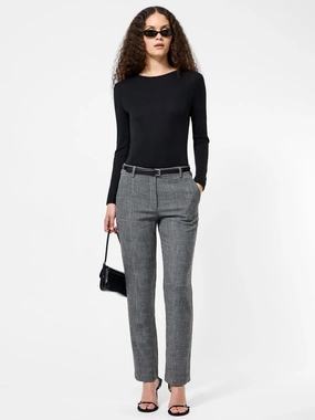 Utility pocket CROPPED SLIM FIT PANTS