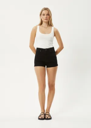 AFENDS Womens Studio - Denim Shorts - Washed Black