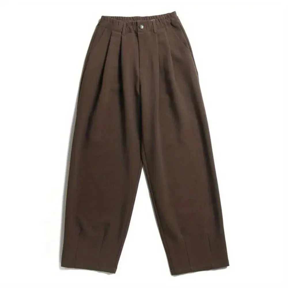 Aidase Mens Suit Trousers Meiyad Casual Business Trousers Spring Autumn Retro Office British Elegant Wide-Leg Trousers Men'S Wear 2024