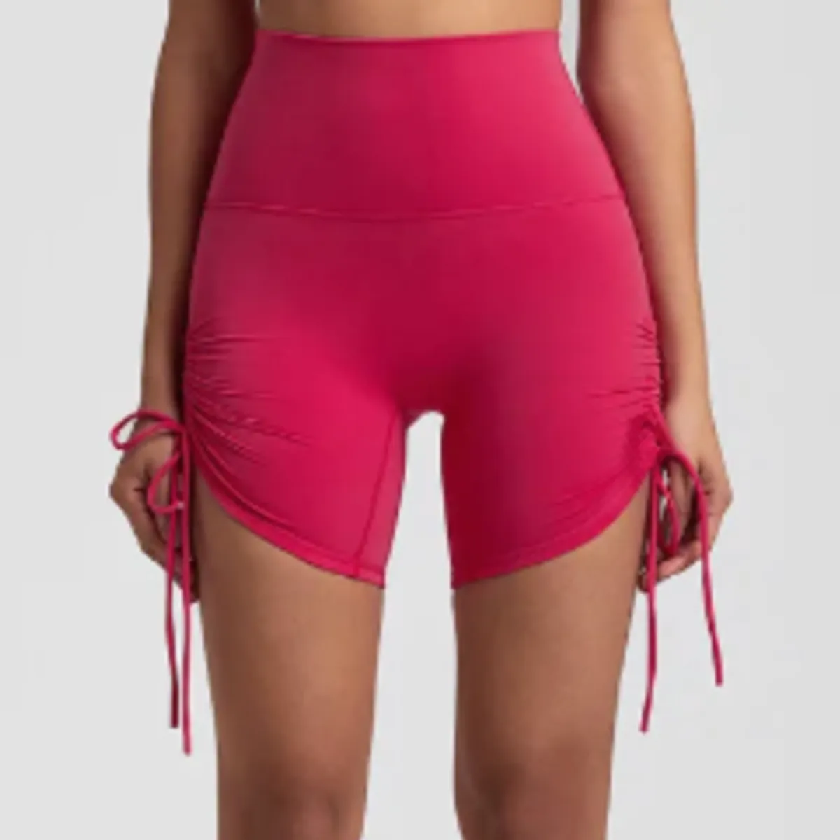 AIRE Ultra-Soft Ruched Biker Shorts | SALE