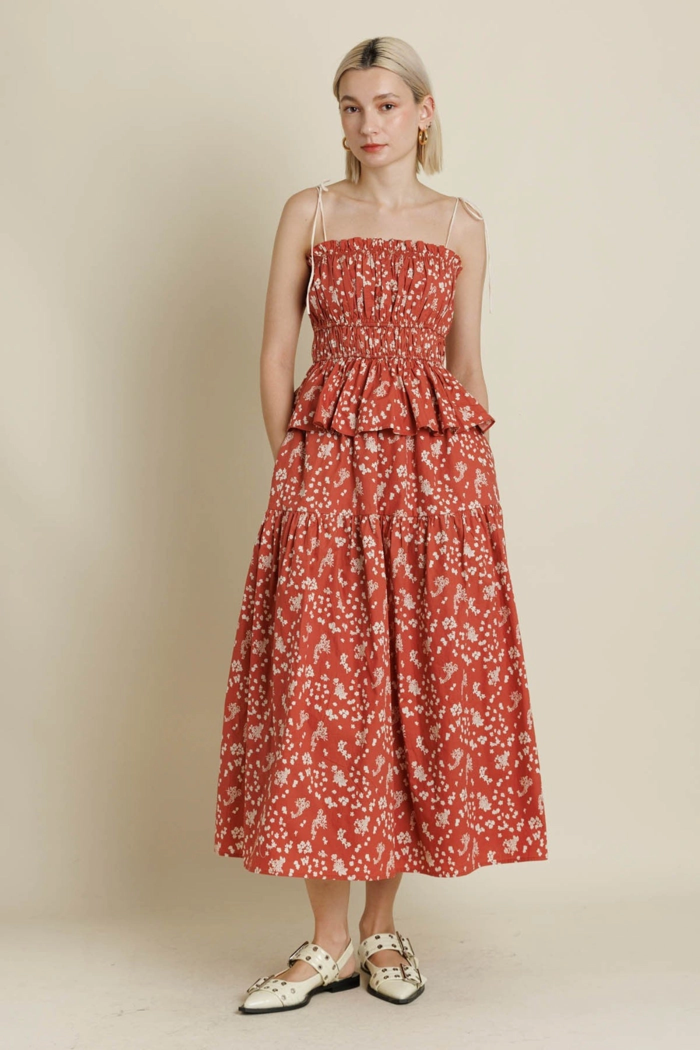 Hemp Blend AMAYA FLORAL MAXI SKIRT