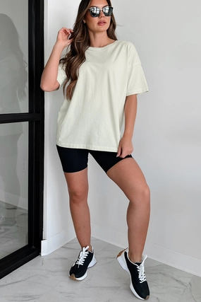 Alaric Reverse Stitch Oversize T-Shirt (Digital Mist) Ultraviolet Protection Finish