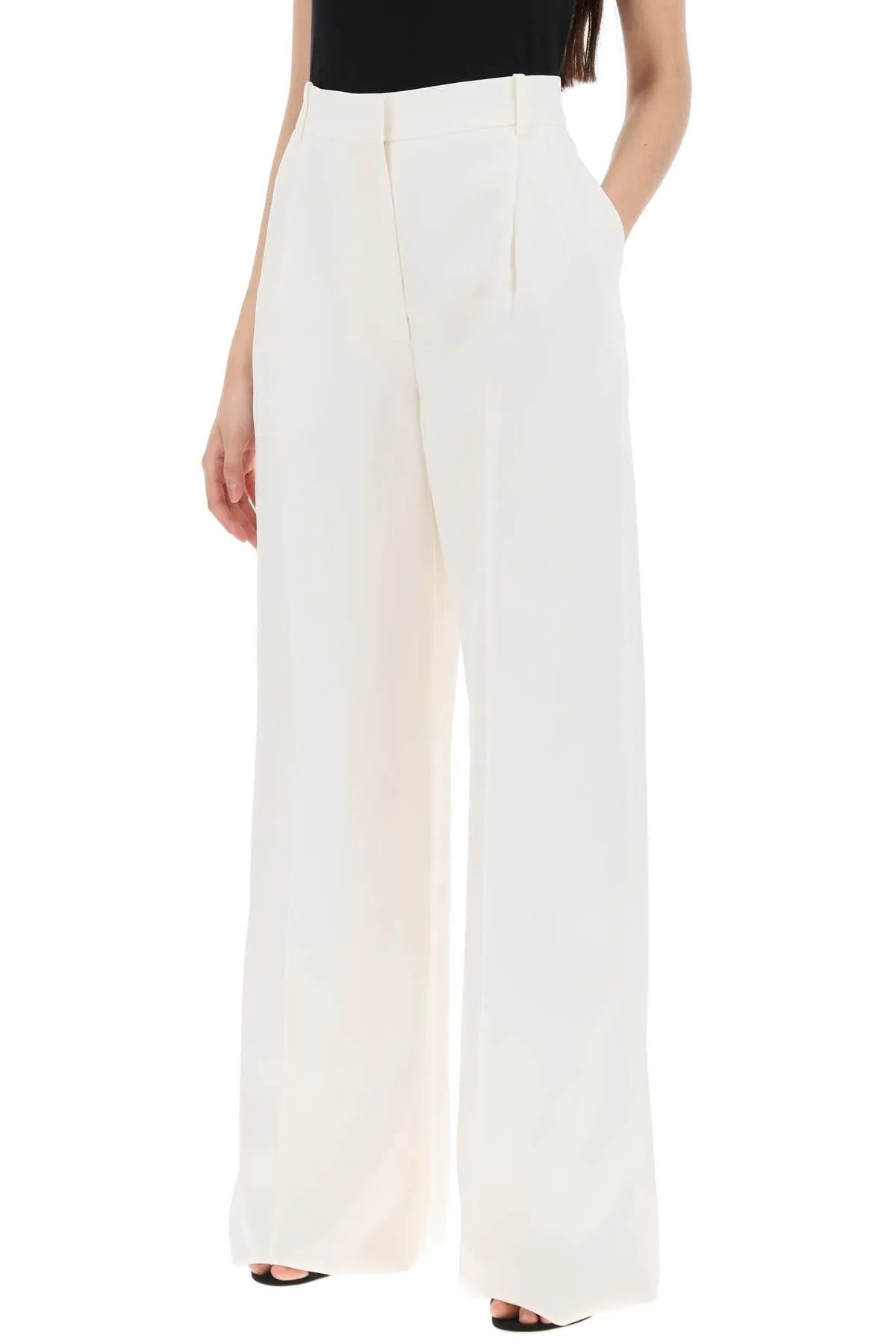 Alexander Mcqueen Double Pleated Palazzo Pants