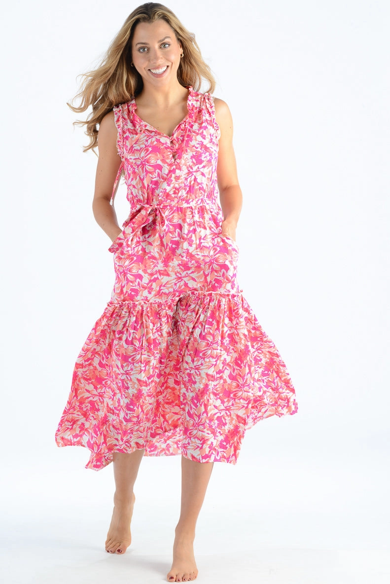 Minimal Fit Alexis Dress / Fuchsia
