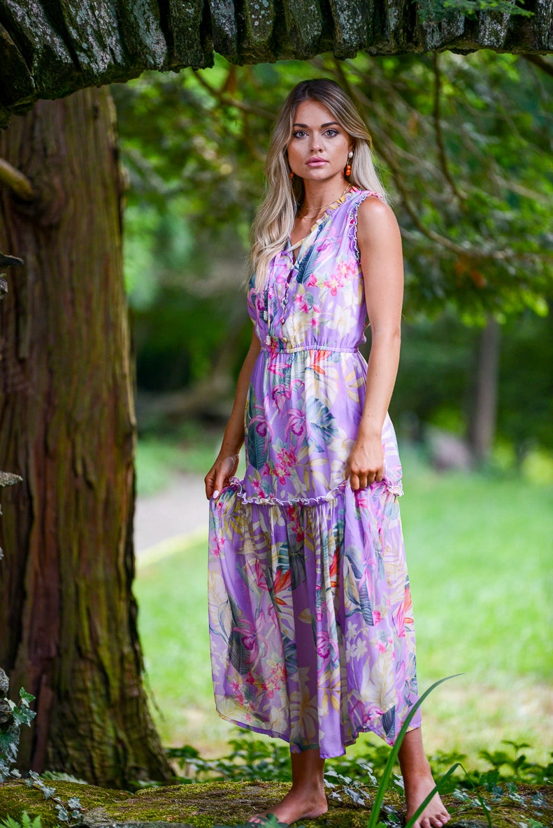 Contemporary Wear Timeless Comfort Wear Alexis Dress / Lavender Tropical