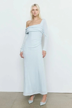 Slimming Shape Align One Shoulder Dress Glacier