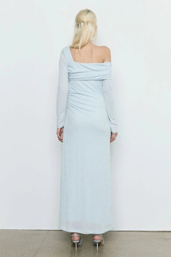 Align One Shoulder Dress Glacier Evening Chic