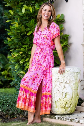 Alison Dress / Hot Pink Classic Motion Soft Finish