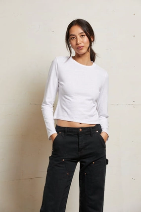 Fashionable Look All Purpose Casual Cut JAMIE LONG SLEEVE TEE