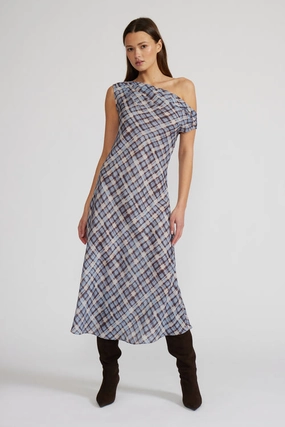 Stylish Waistband Design ACE ASYMMETRICAL DRESS