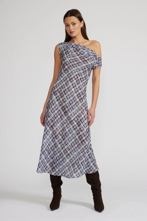 Stylish Waistband Design ACE ASYMMETRICAL DRESS