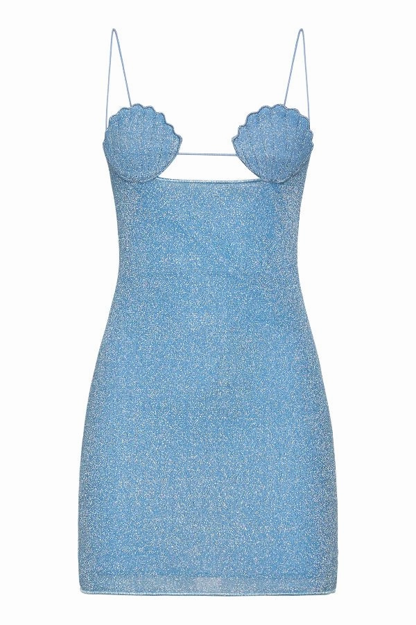 Lumiere Shell Dress Crystal Stain-Guard-Finish Boxy-Style