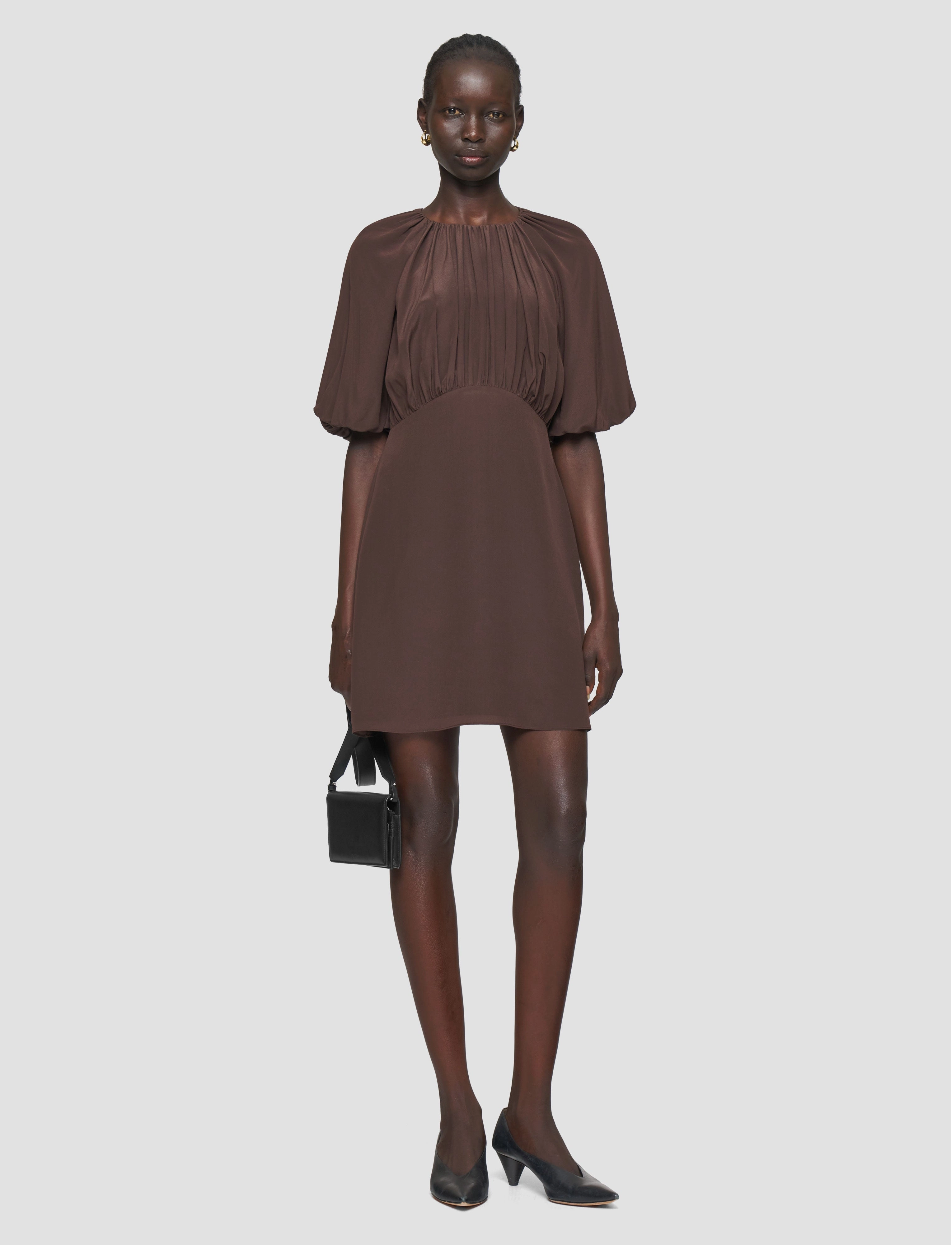 Perfect Proportion Lizzie Crepe de Chine Silk Dress