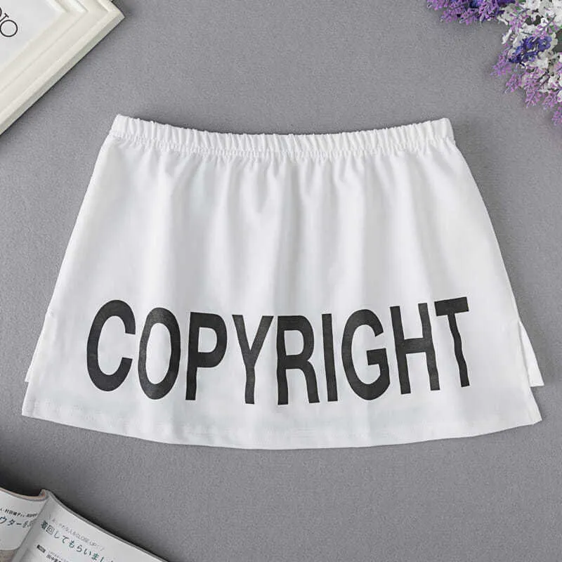 Alphabets Niche short skirt