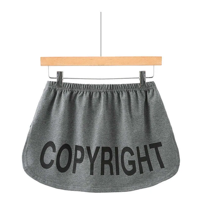 Alphabets Niche short skirt