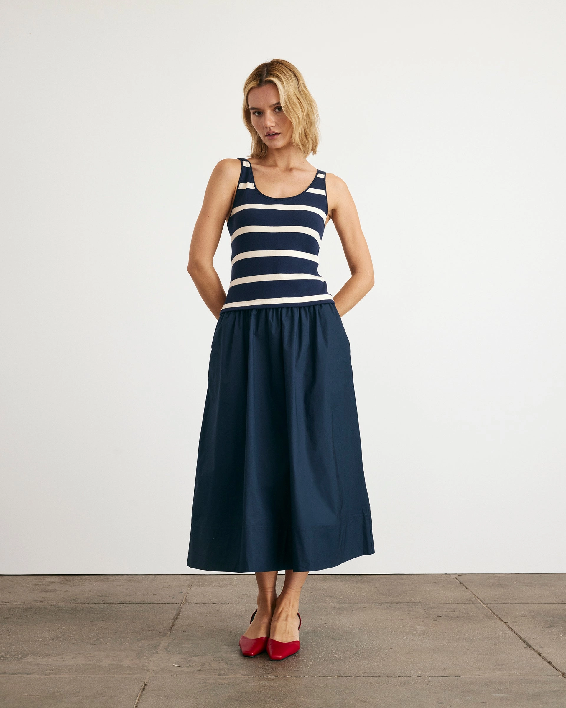 V-Neck Comfy and Relaxed Amber Dress