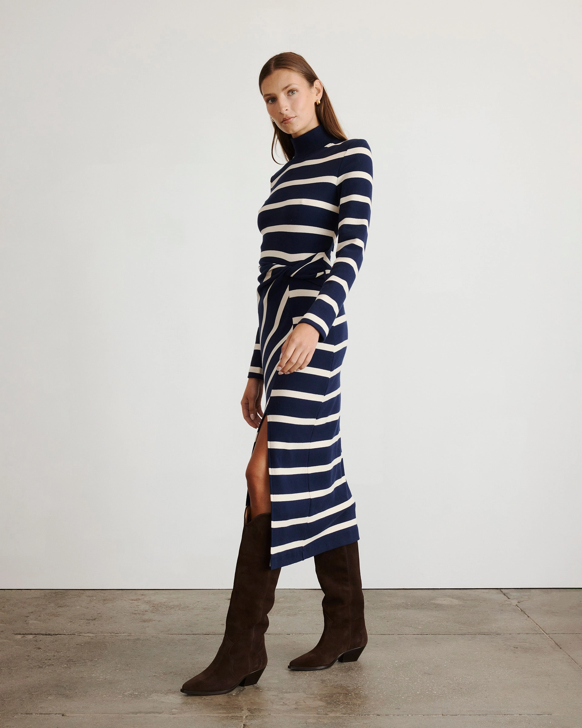 Earth Colors Soft-touch daywear Brindy Dress