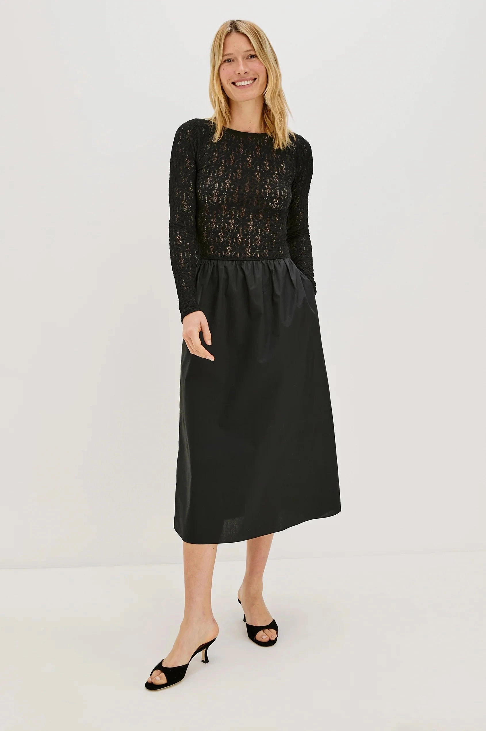Amberly Dress Black Lace Refined Style