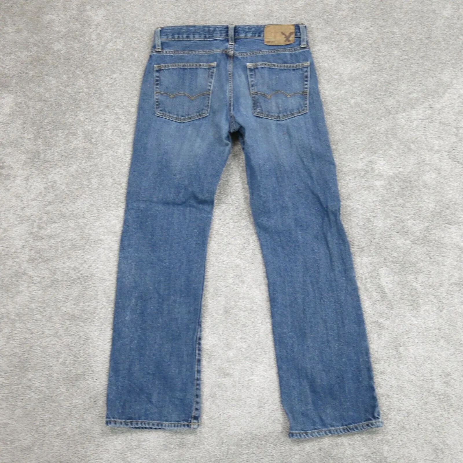 American Eagle Mens Jeans Original Straight Leg Denim Low Rise Blue Size W29XL32